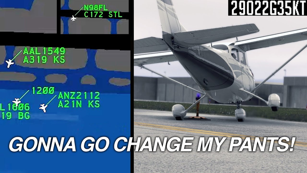 Airplane Blows Off Runway on VATSIM