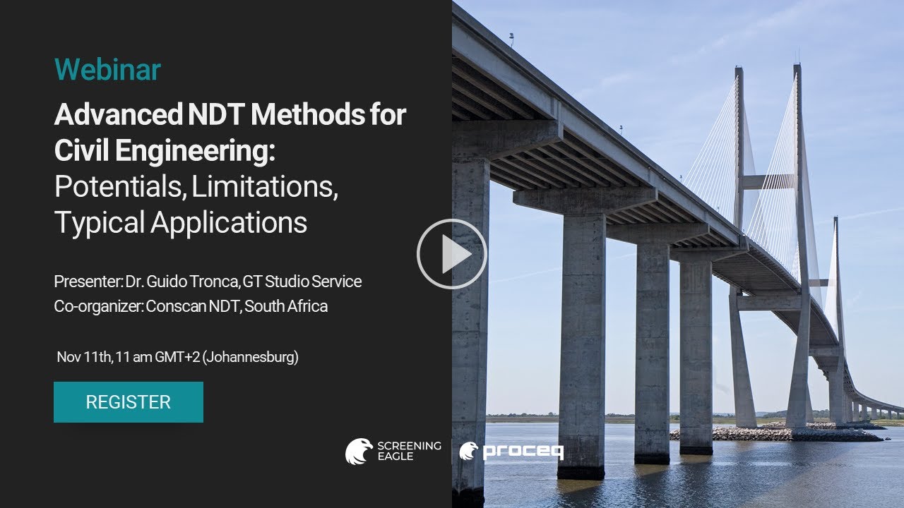 WEBINAR Advanced NDT Methods for Civil Engineering