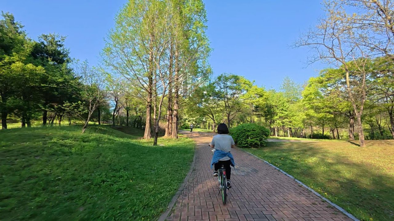 연차내고 동네 한 바퀴☕🚲🌳🚙 | 난지천공원 | 평화의공원 | 망원시장
