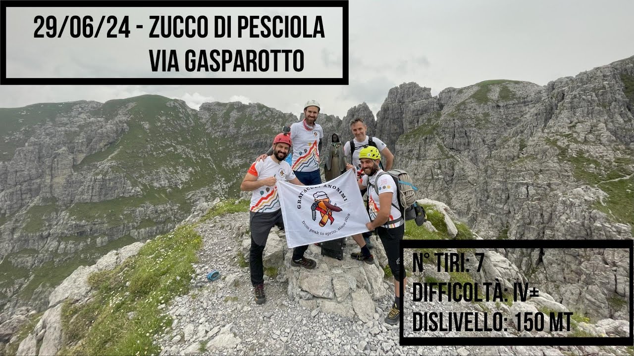 Arrampicata - Zucco di Pesciola - via Gasparotto 29/06/2024
