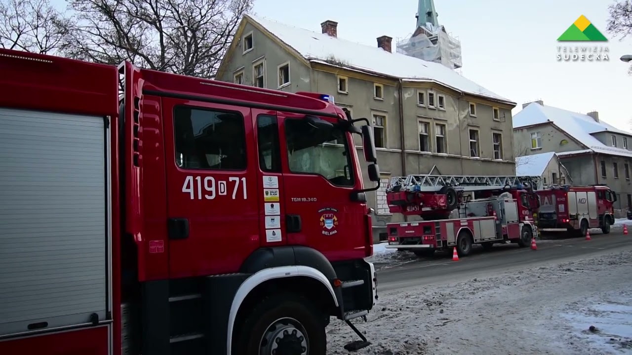 Bielawa pożar pustostanu