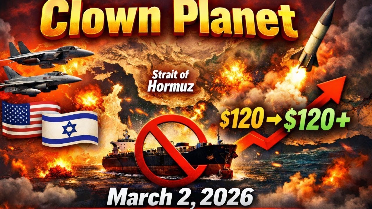 Clown Planet 2 March 2026: Israel Tells USA to Attack Iran, Gas Going up? WWIII?