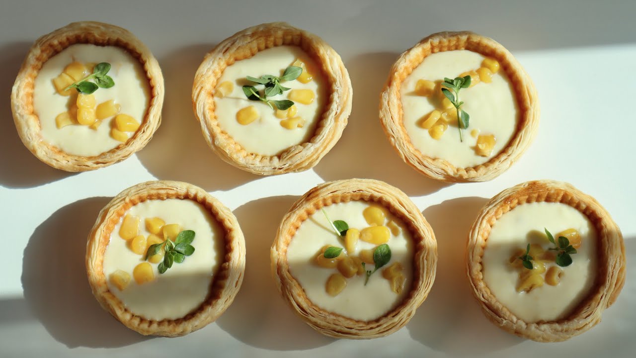 강제추천! 영혼 갈아 넣은 콘타르트🌽 / 콘파이 만들기 : Corn tart recipeㅣ오데 O'de