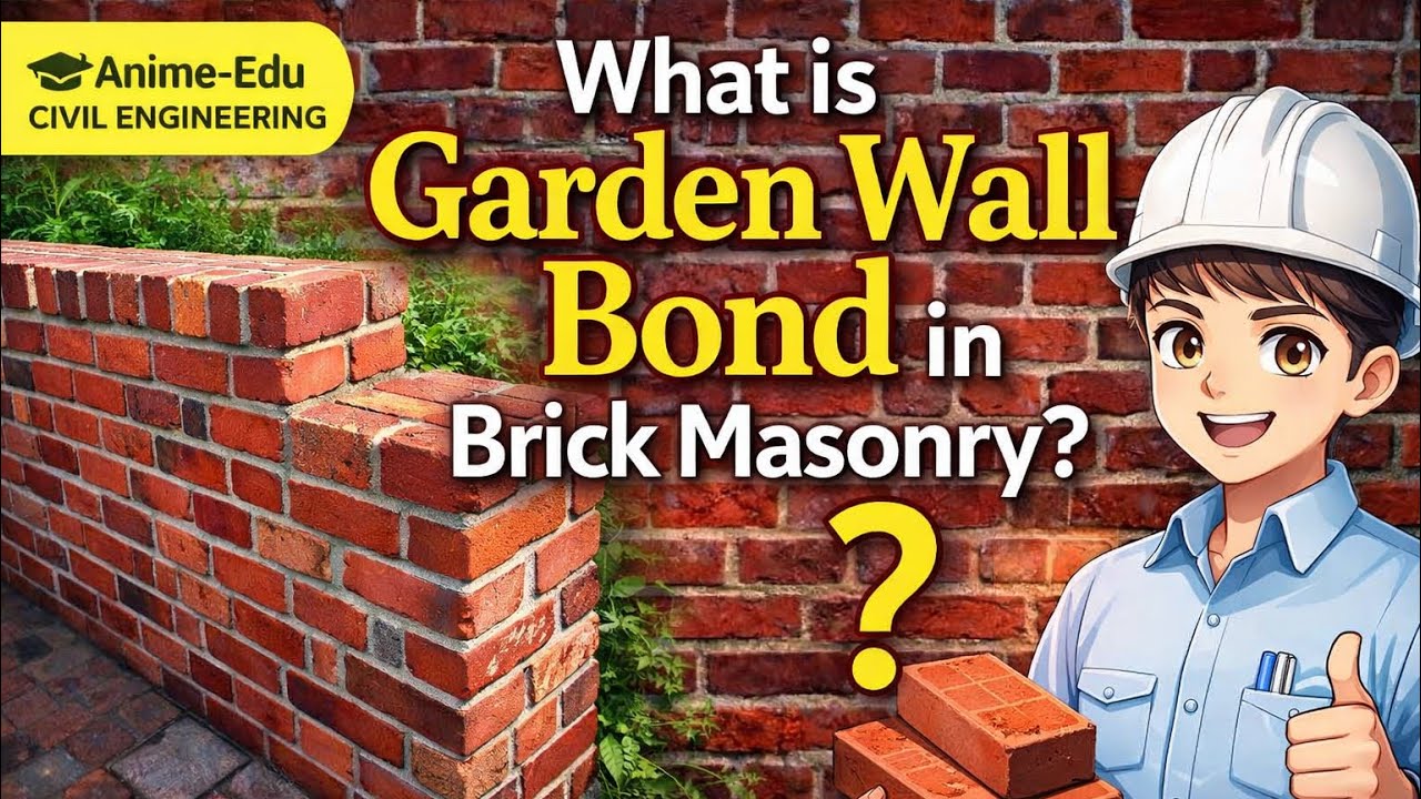 What is Garden Wall Bond in Brick Masonry? // Definition of Garden Wall Bond //