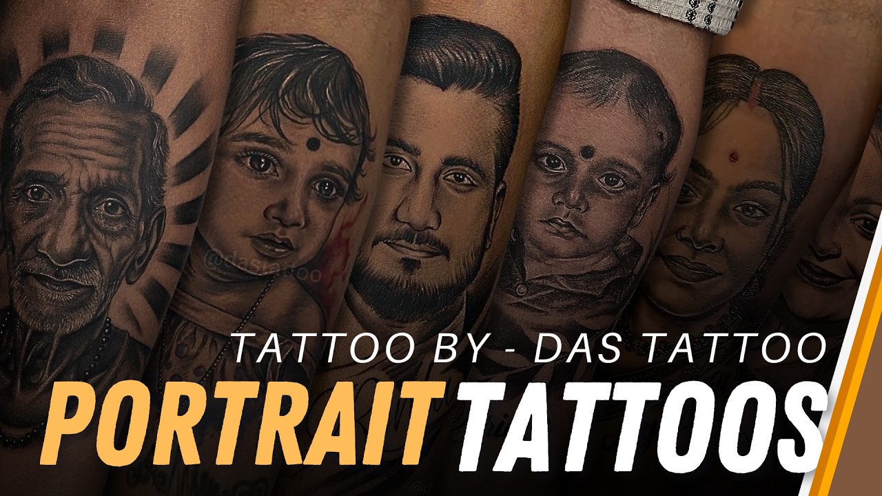 Human Portrait Tattoos by DAS TATTOO