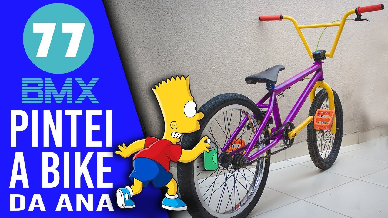 Como PINTAR e desmontar uma bicicleta - BMX 77