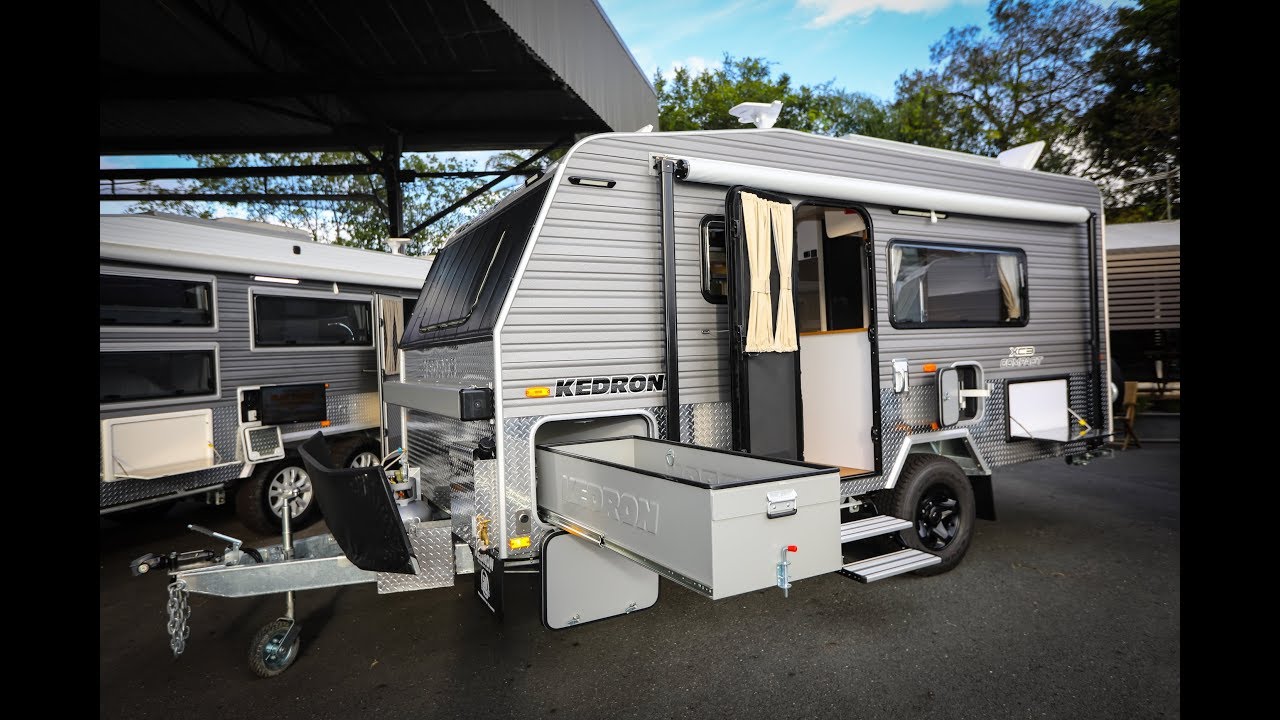 KEDRON® 'COMPACT' - QUEEN BED / FULL ENSUITE / LITHIUM POWER -  OFFROAD CARAVAN