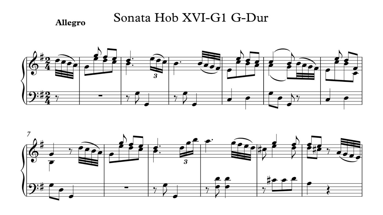 Haydn: Keyboard Sonata No. 4 in G major, Hob.XVI:G1 [Olbertz]