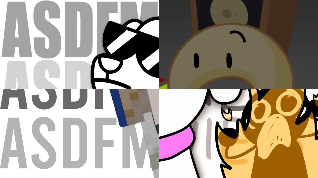 asdfmovie15 Сравнение (включая немного спецэффектов)