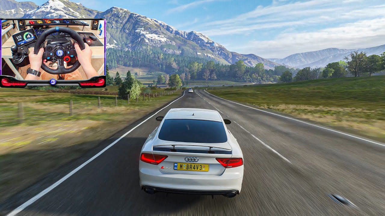 🔷 ULTRAREALISTIC 🔷 Forza Horizon 4 - Audi RS7 Cruise with Logitech G29 wheel