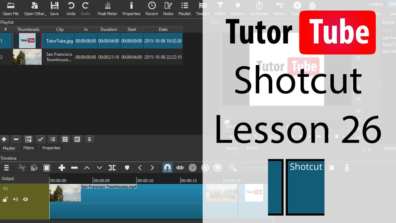 Учебное пособие по Shotcut — Урок 26 — Добавление форматированного текста