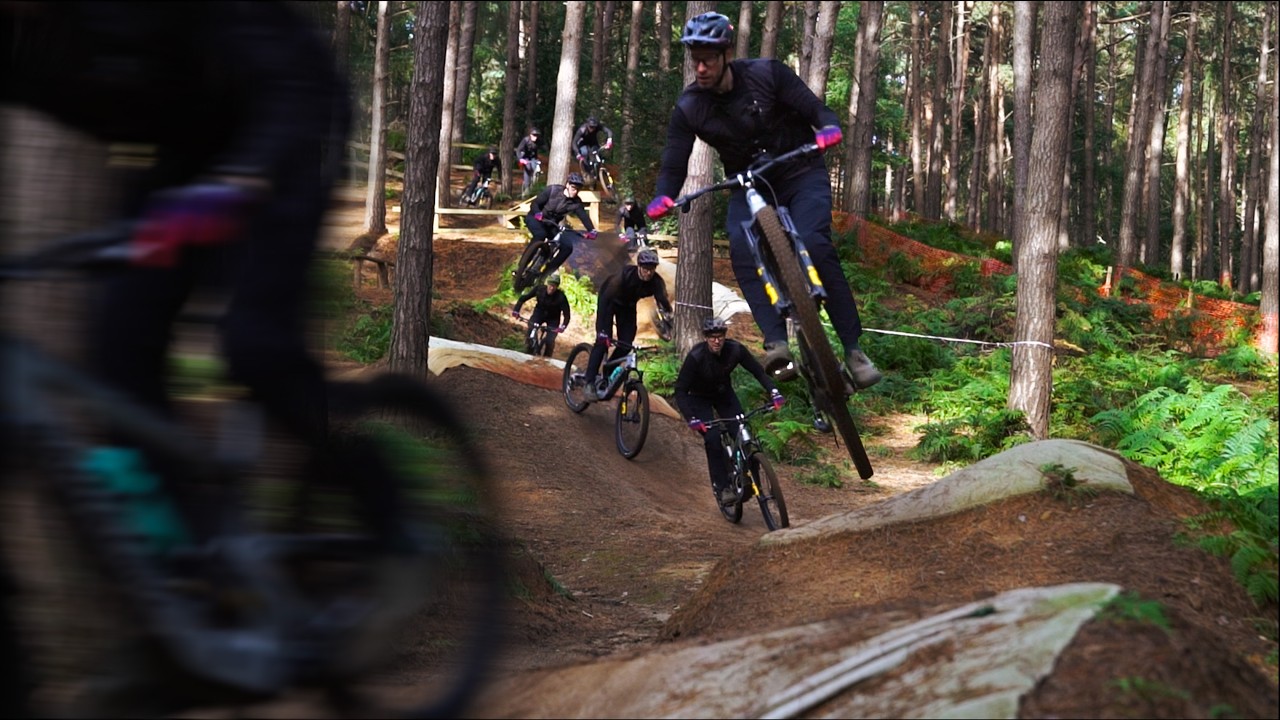 Testing a new MTB trail! Lines in the Pines at Chicksands