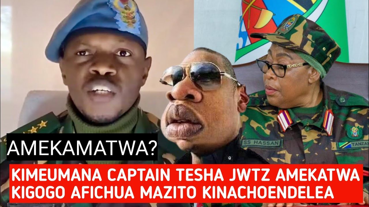 DAAH! CAPTAIN TESHA JWTZ AMEKAMATWA TAYARI? KIGOGO AFICHUA MAZITO KINACHOENDELEA MDA HUU
