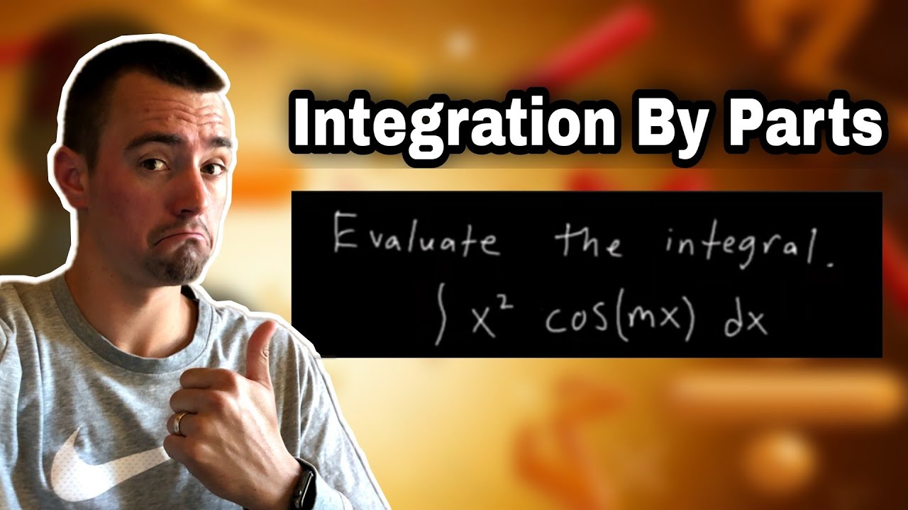 Evaluate The Integral (integrate x^2 cos(mx) dx) Integration By Parts Two Times In One Problem