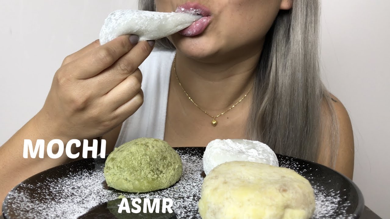 ASMR | MOCHI | Sticky Eating Sounds | N.E Lets Eat