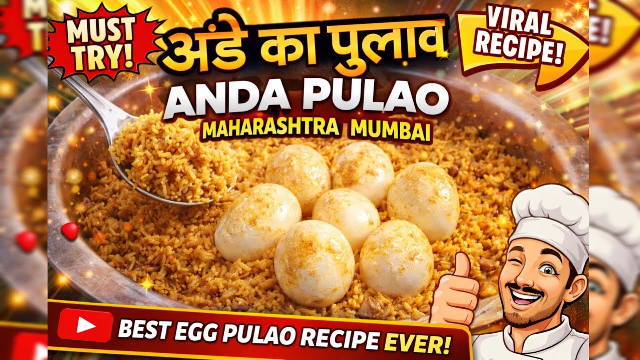 अंडे का पुलाव | Anda Pulao Recipe | Quick & Easy Egg Pulao