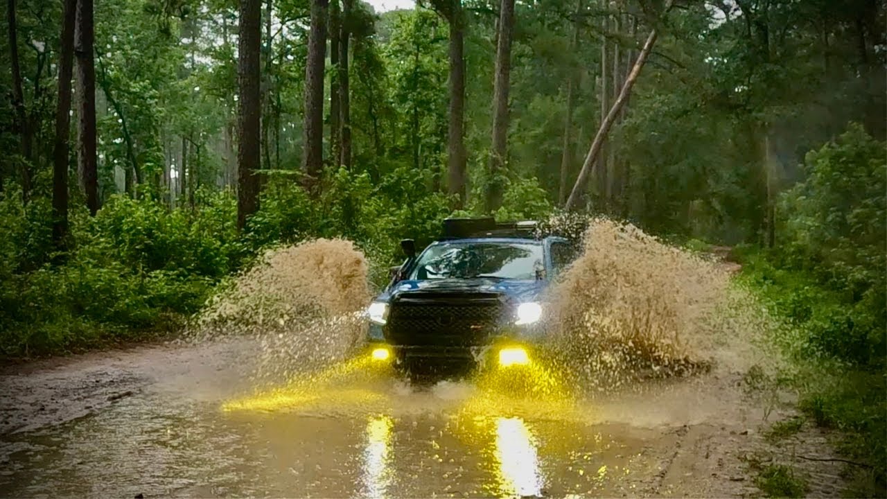 Solo Camping Adventure in a Thunderstorm | Overlanding the Sam Houston National Forest