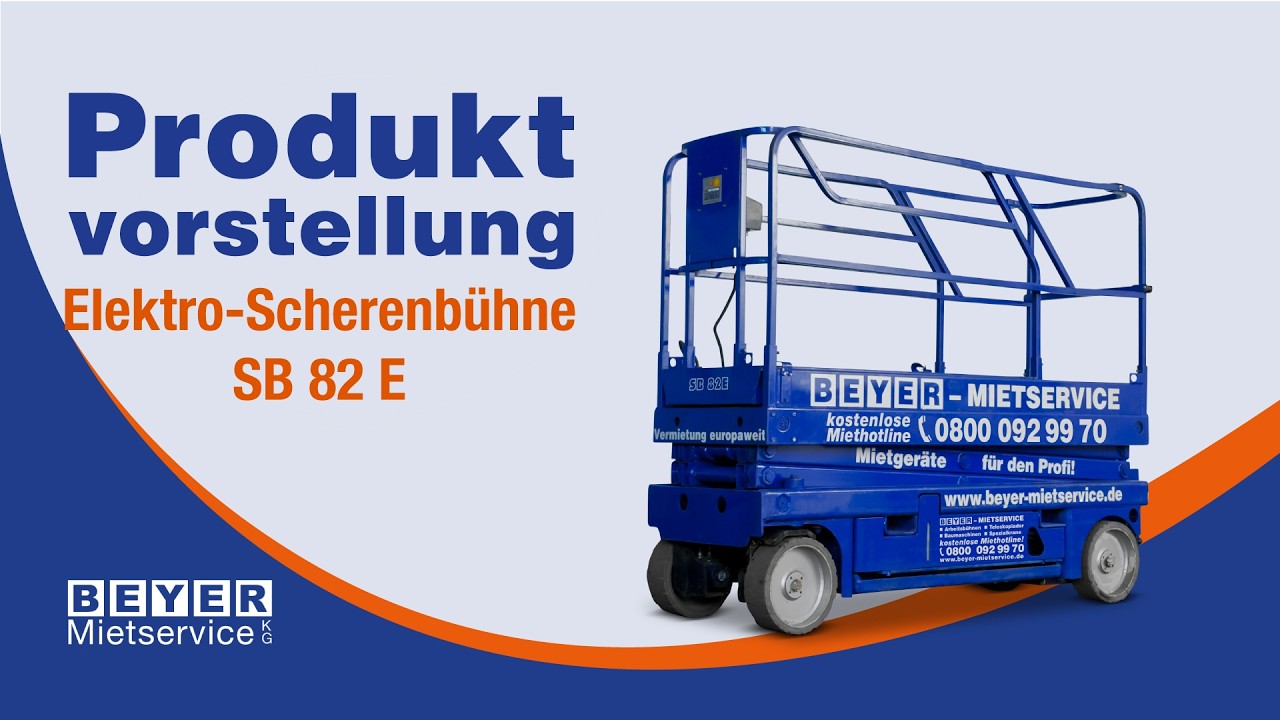Haulotte-Scherenbühne mit 8,18 m Arbeitshöhe für In- & Outdoor | BEYER Mietservice