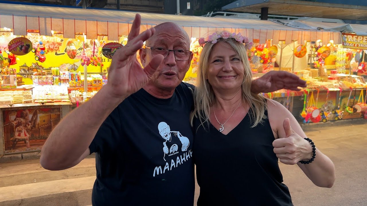 Street food at Festino in Palermo, Italy. Viva Palermo and Santa Rosalia!