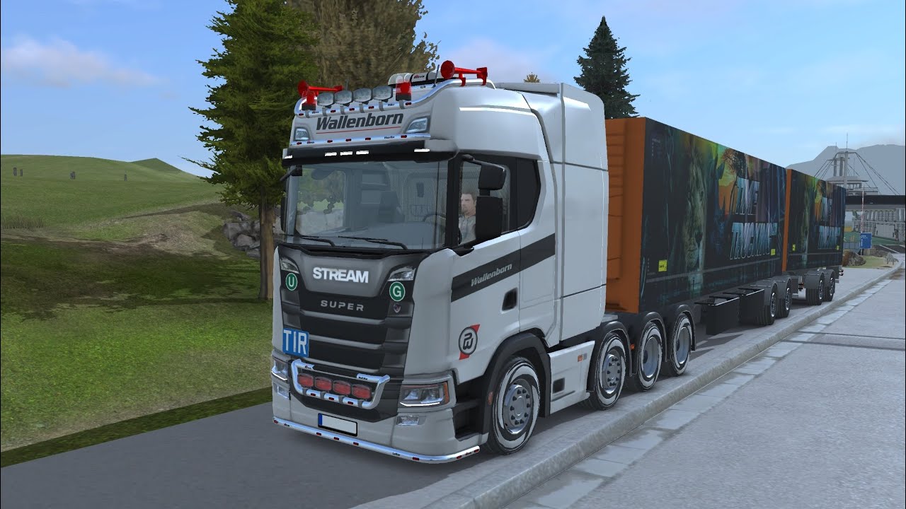 Best Scania Truck Simulator - Zoo park Livery on Double Box trailer - Truckers of Europe3 