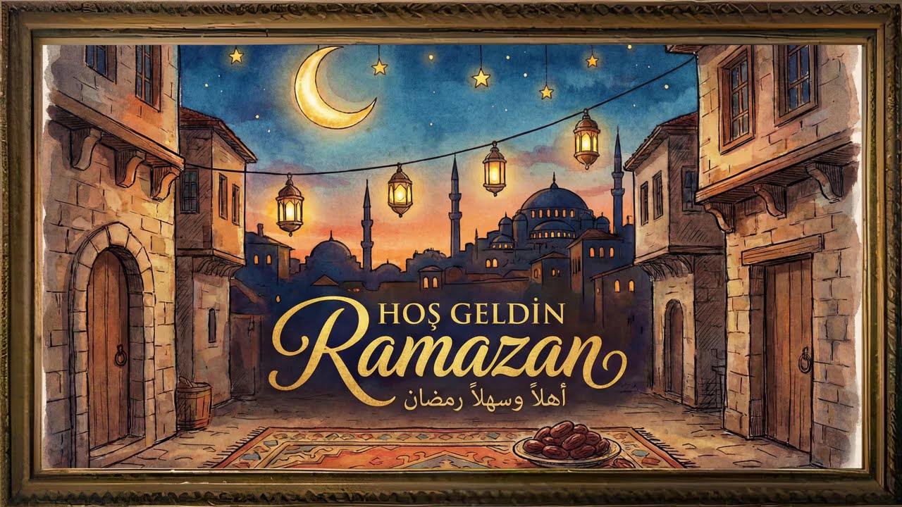 Nostaljik Ramazan Sokağı 🌙 | Hoş Geldin Ramazan | TV Ekran Tablosu | 4K TV Art  | Tv Çerçeve