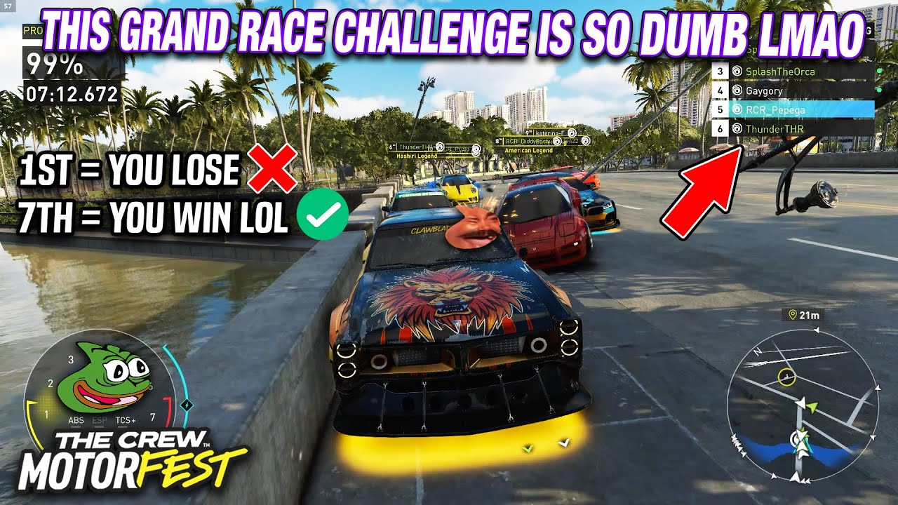 The Dumbest Grand Race Challenge We Have Ever Done LMAO - The Crew Motorfest Grand Race