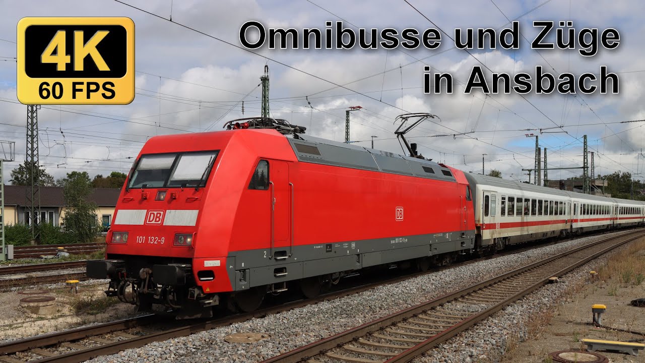 Bus- & Trainspotting in Ansbach (Bahnhof/Schloßplatz) am 10.09.2024