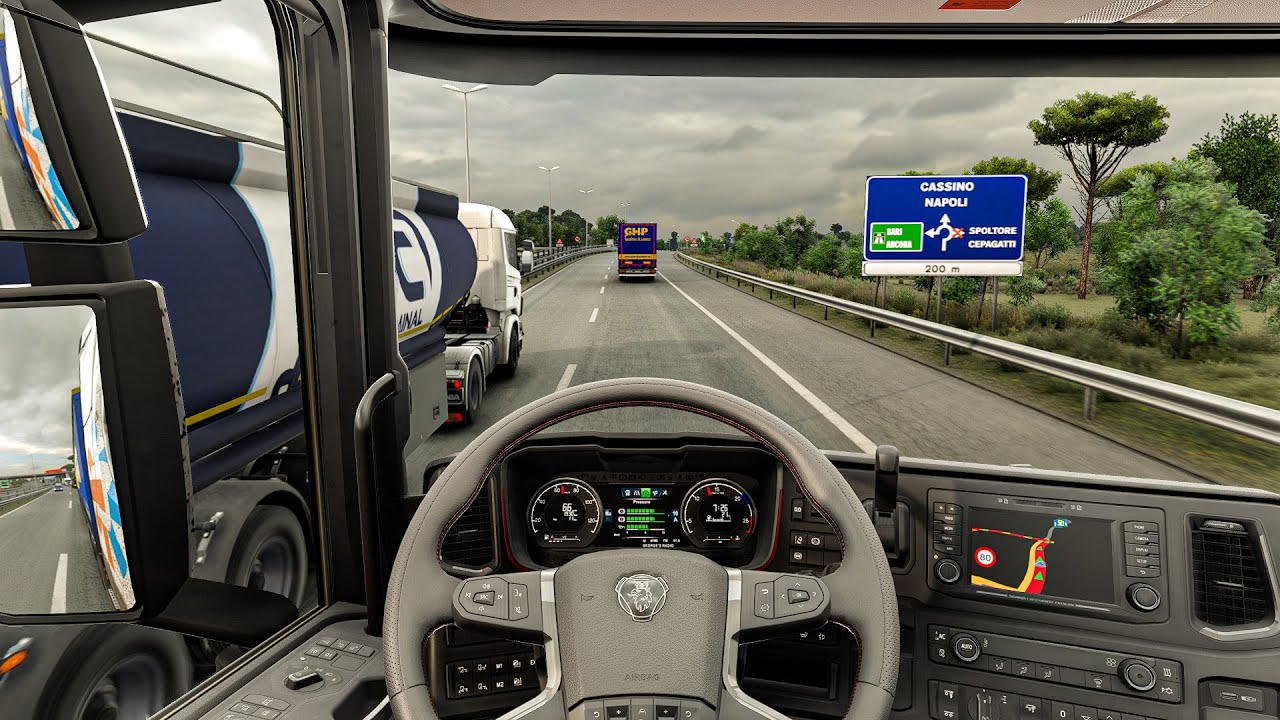 4K Realistic Mod Ultra Graphic Scania S |Euro Truck Simulator 2 1.56 Snowymoon Mod Gameplay