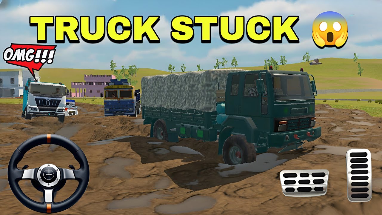 Truck Stuck in Mud Truck Simulator Game 😱 Truck Simulator Ultimate | Indian Truck Simulator Gameplay