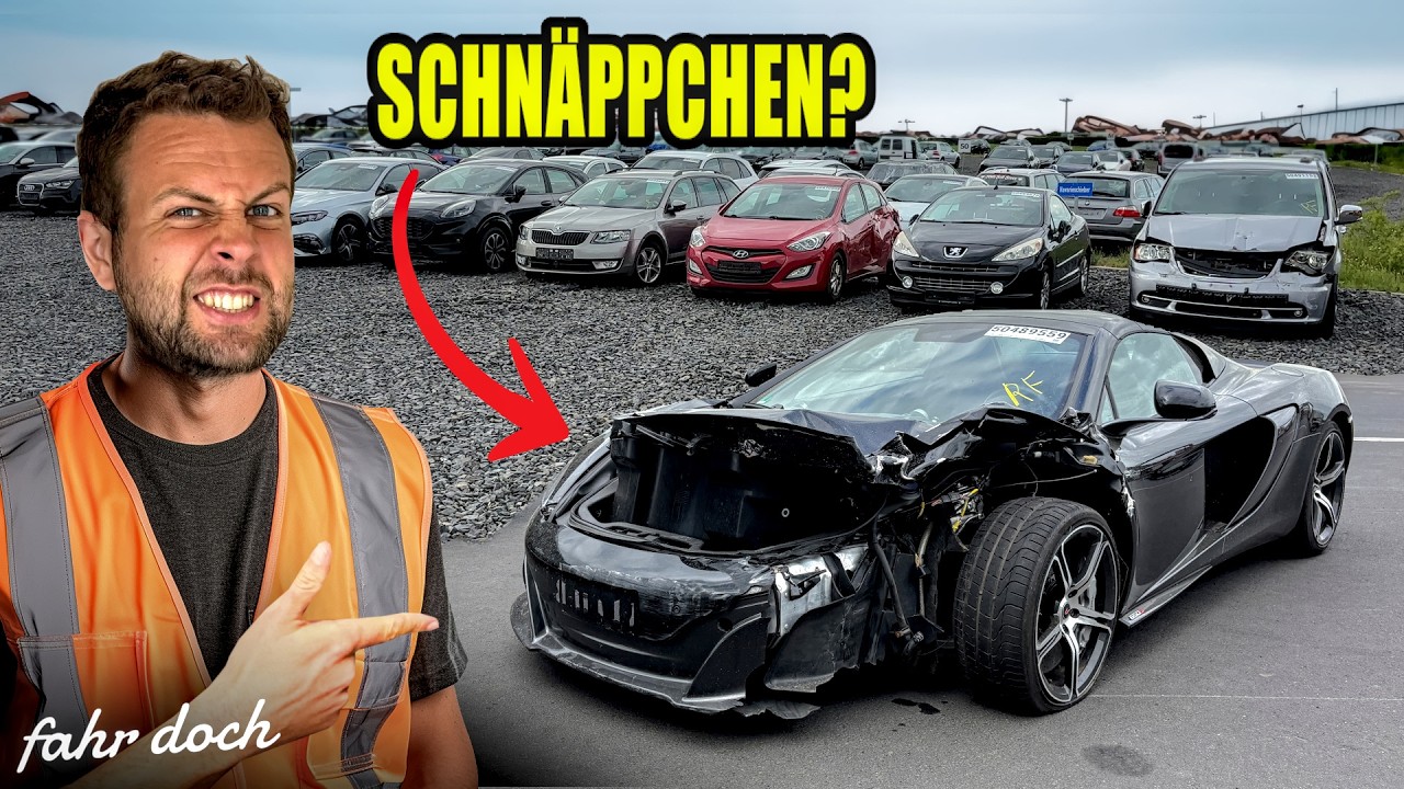 SCHN&Auml;PPCHEN oder einfach nur SCHROTT?! Projektauto Shopping auf riesigem Auto-Schrottplatz