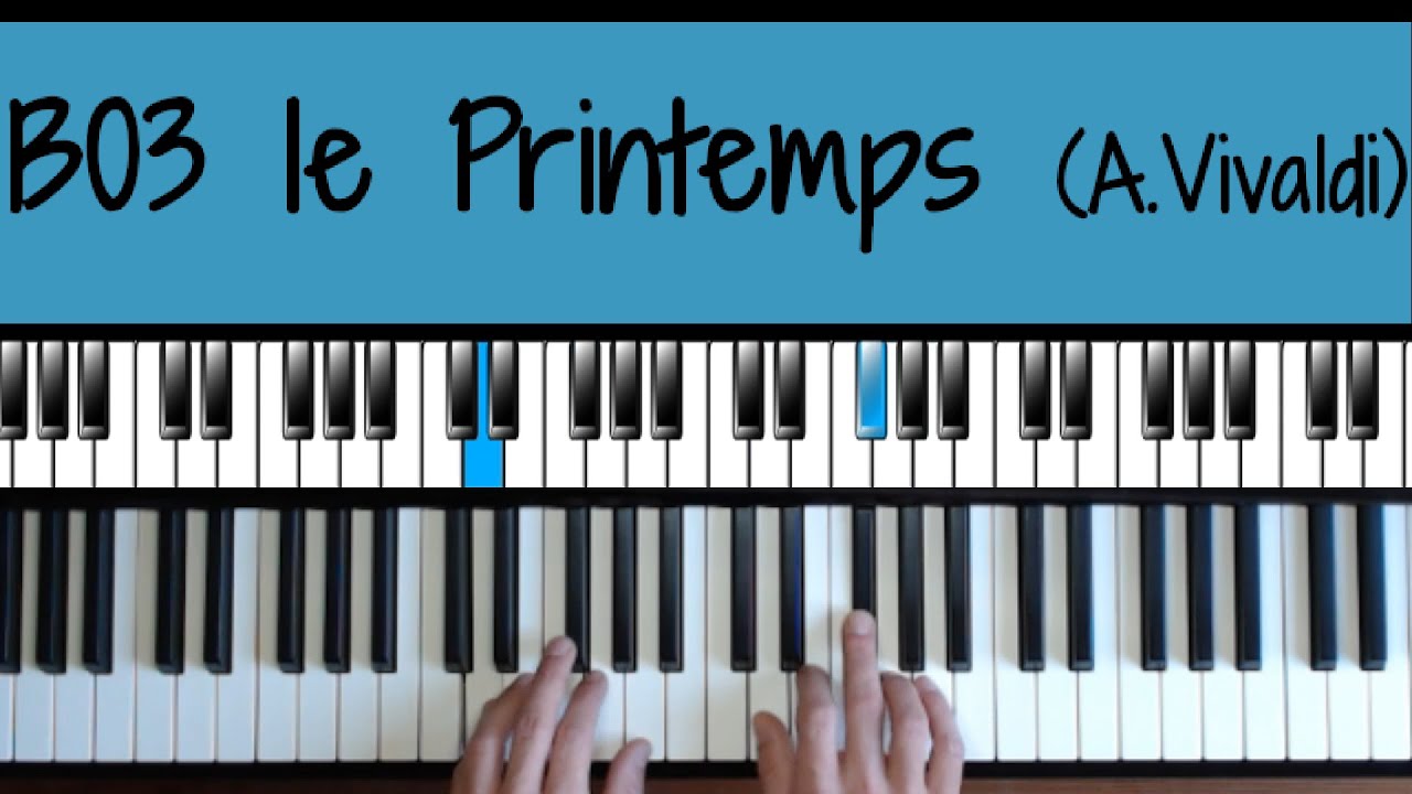 B03 le Printemps (A.Vivaldi) - Nuances - Passage du pouce