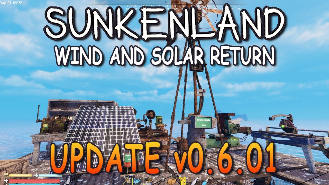 Sunkenland News | v0.6.01 | Wind and Solar Power Return