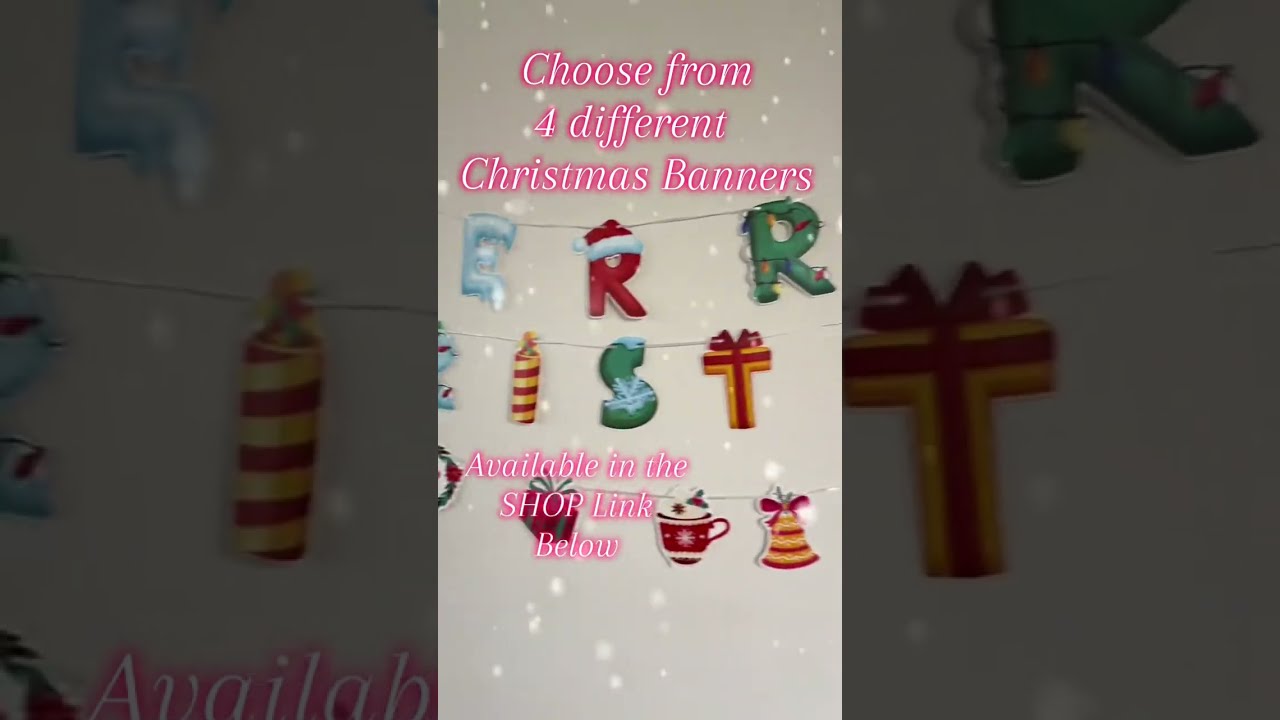 Elevate Holidays with 4 Unique Christmas Banners #merrychristmas