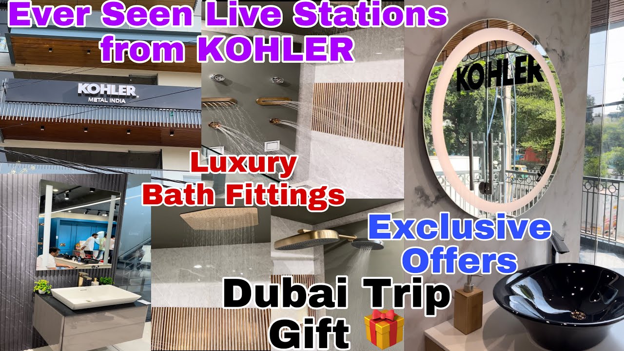 Kohler Bath Fittings | Live Running stations | Exclusive kohler Showroom #kohler #bathroomfittings