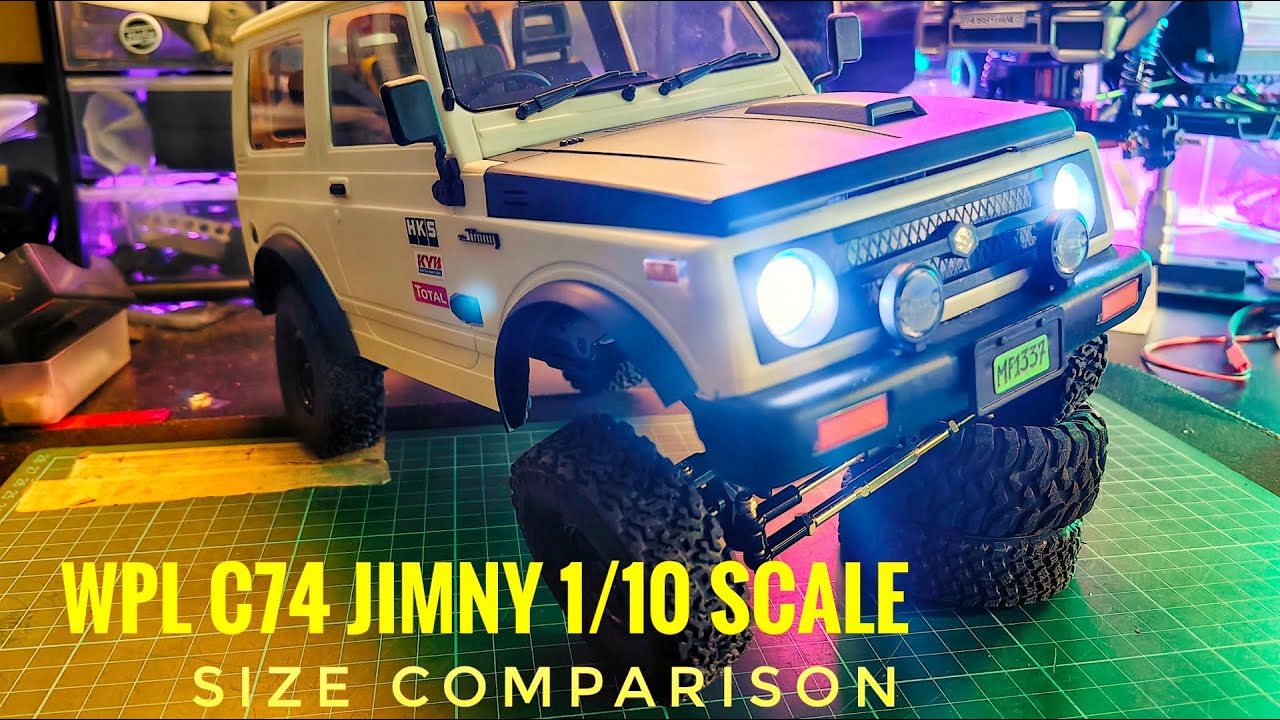 WPL C74 Jimny 1/10 Size Comparison
