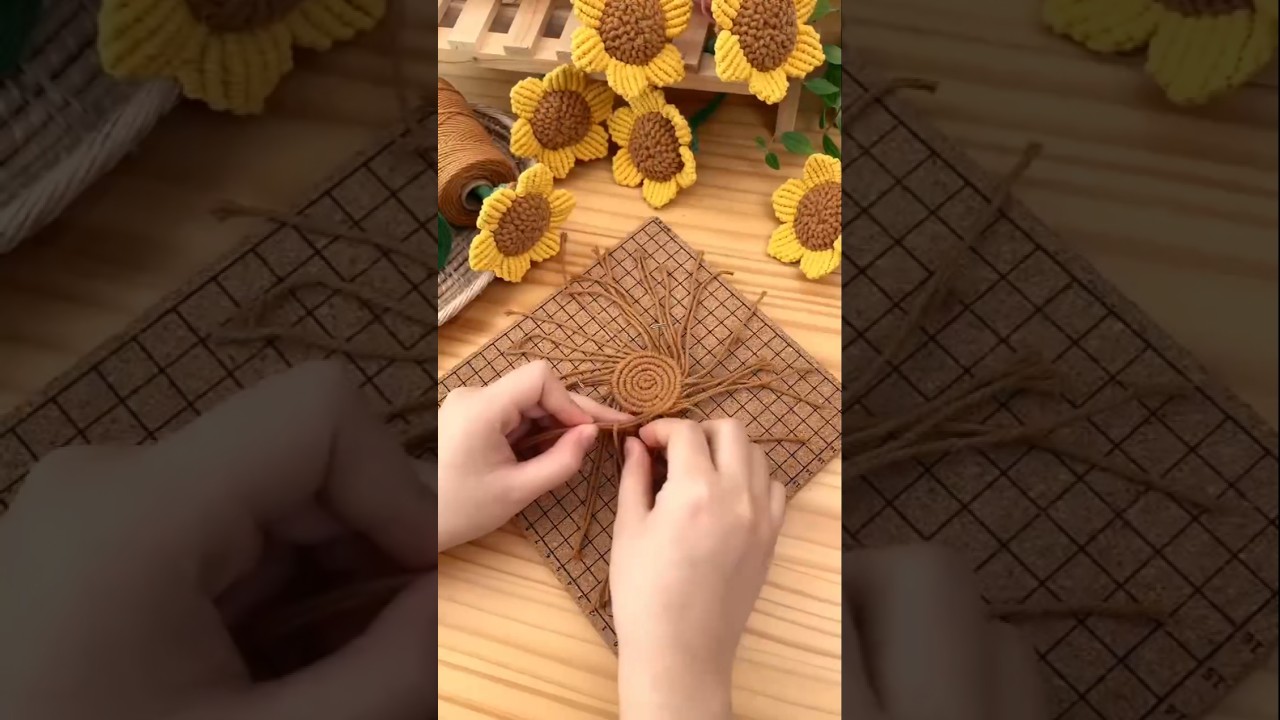 Macrame sunflower diy #2025