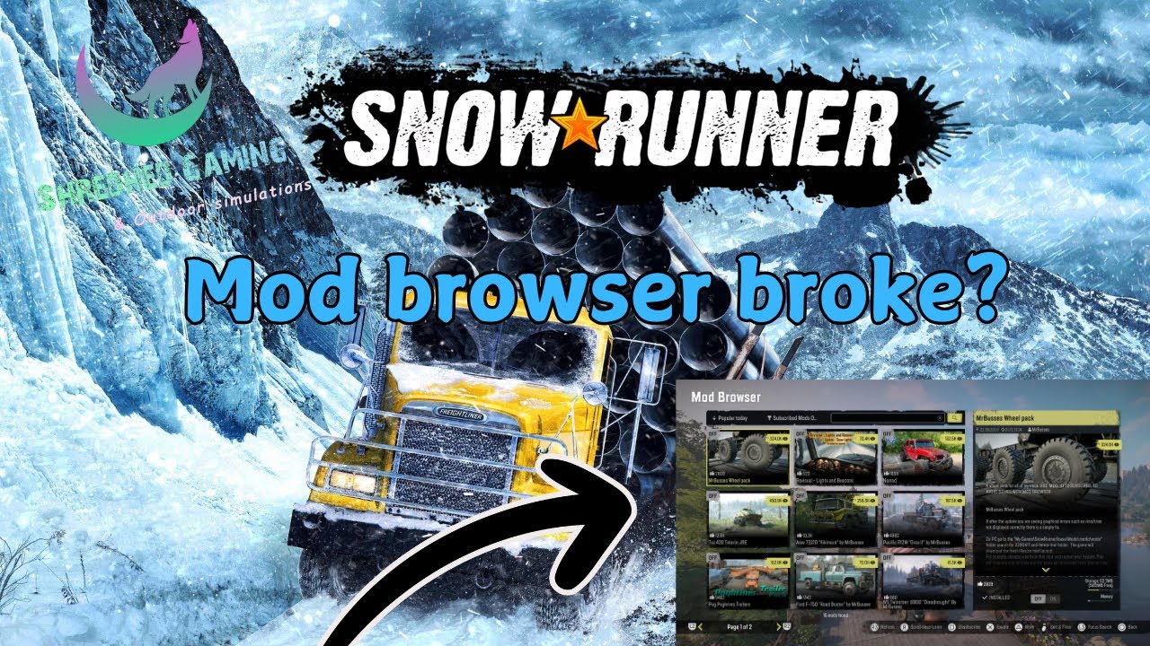 How to fix the mod browser | Snowrunner PS5