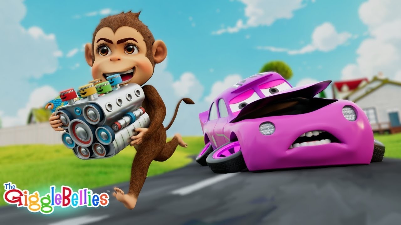 Car Lost Its Engine | Who Took The Engine? | Nursery Rhymes - GiggleBellies