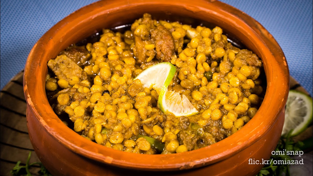 ছোলা বুটের ডাল দিয়ে মাংস - Bangladeshi Booter Dal Mangsho - Chana Dal - চানা ডাল গোশত