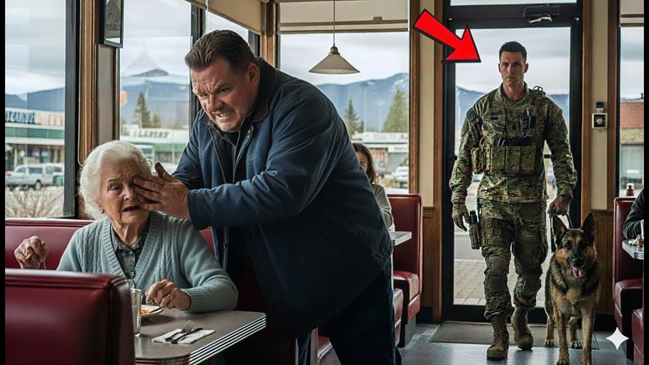 Bully Slapped an Elderly Widow at Diner — Not Knowing Her Son Was a Delta Force