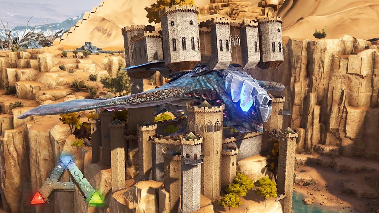 ARK: Desert Titan Platform Base - Cliffside Sand Castle (Speed Build)