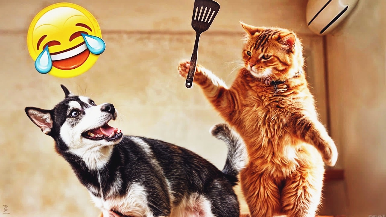 Try Not To Laugh 🤨 Funniest Cats & Dogs 😻 Funny Animals