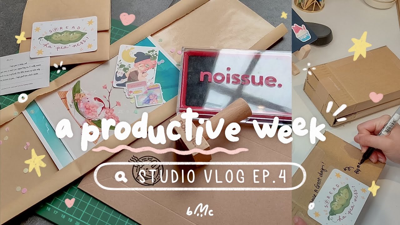 ✿ STUDIO VLOG 04: Draw DTIYS, Intense Packing and Life Update!