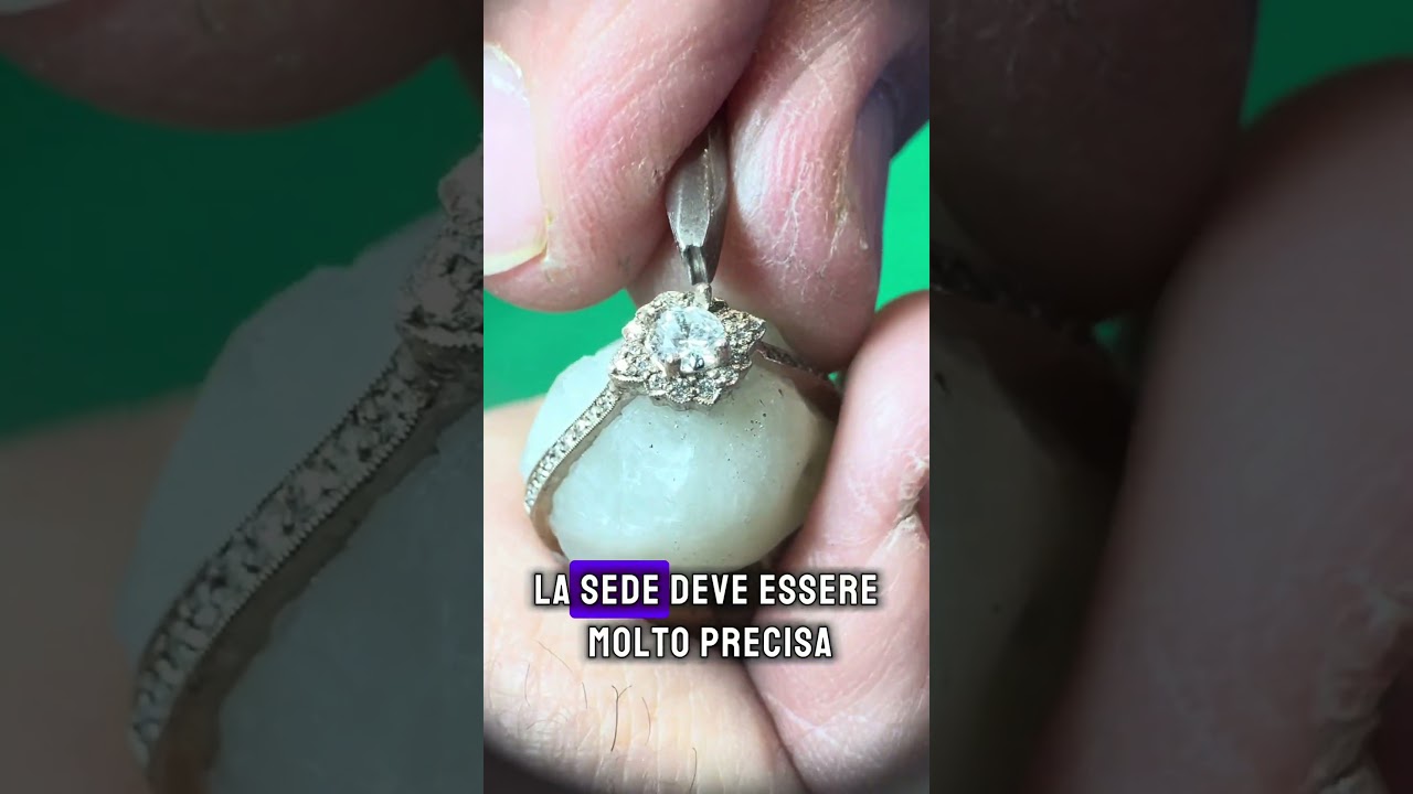 Come incastoniamo un diamante in un anello di fidanzamento | Sette gioielli