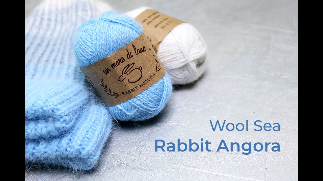 🐇Пух кролика. Rabbit Angora Wool Sea. Обзор пряжи.