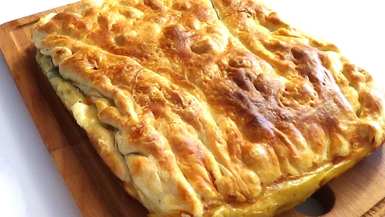 Hojaldre de espinacas y mozarella