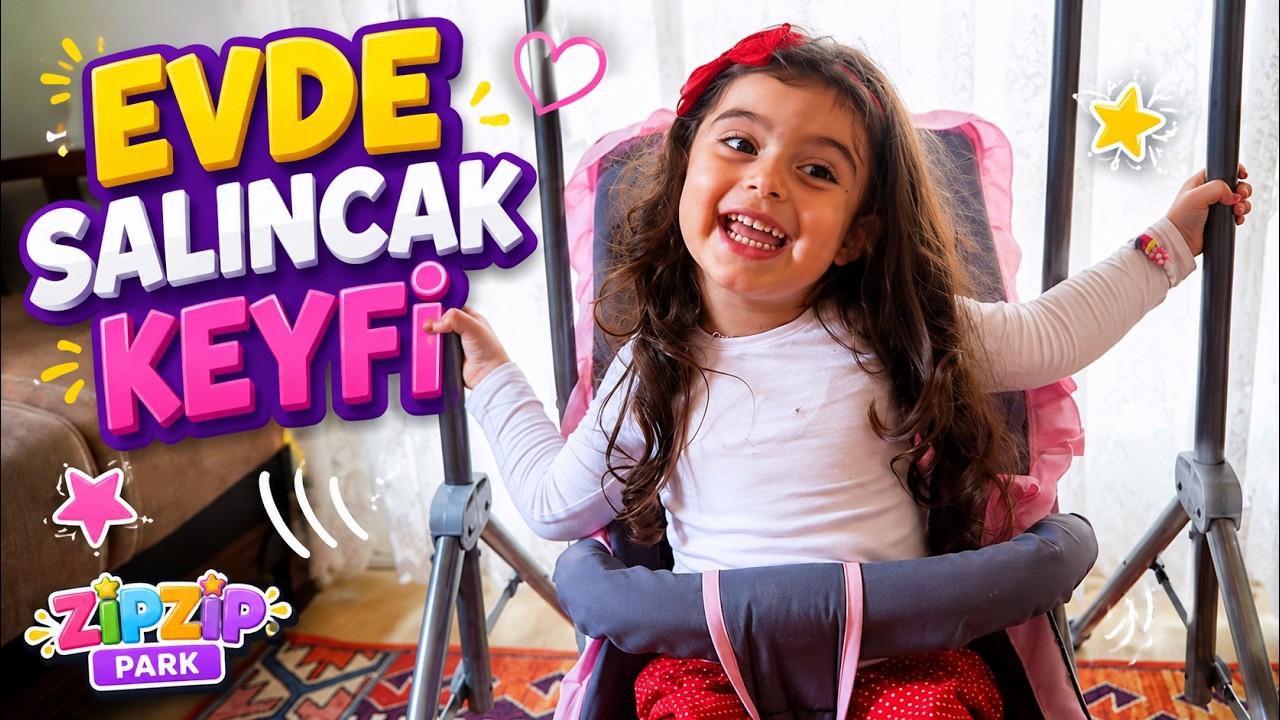 Evde salıncak keyfi yapmak, eğlenceli çocuk videosu / Rüya'nın Çiftliği