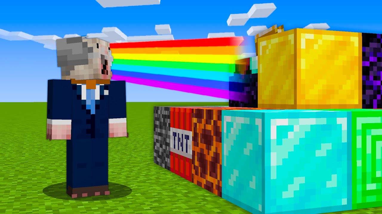 Minecraft mais Chaque Bloc que je Regarde devient ALÉATOIRE !