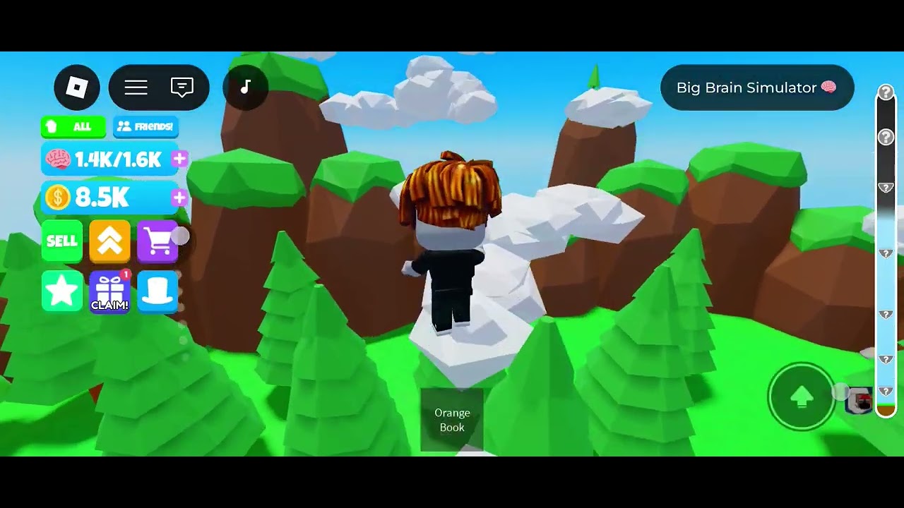 I played Roblox # Big brain simulator🧠🧠