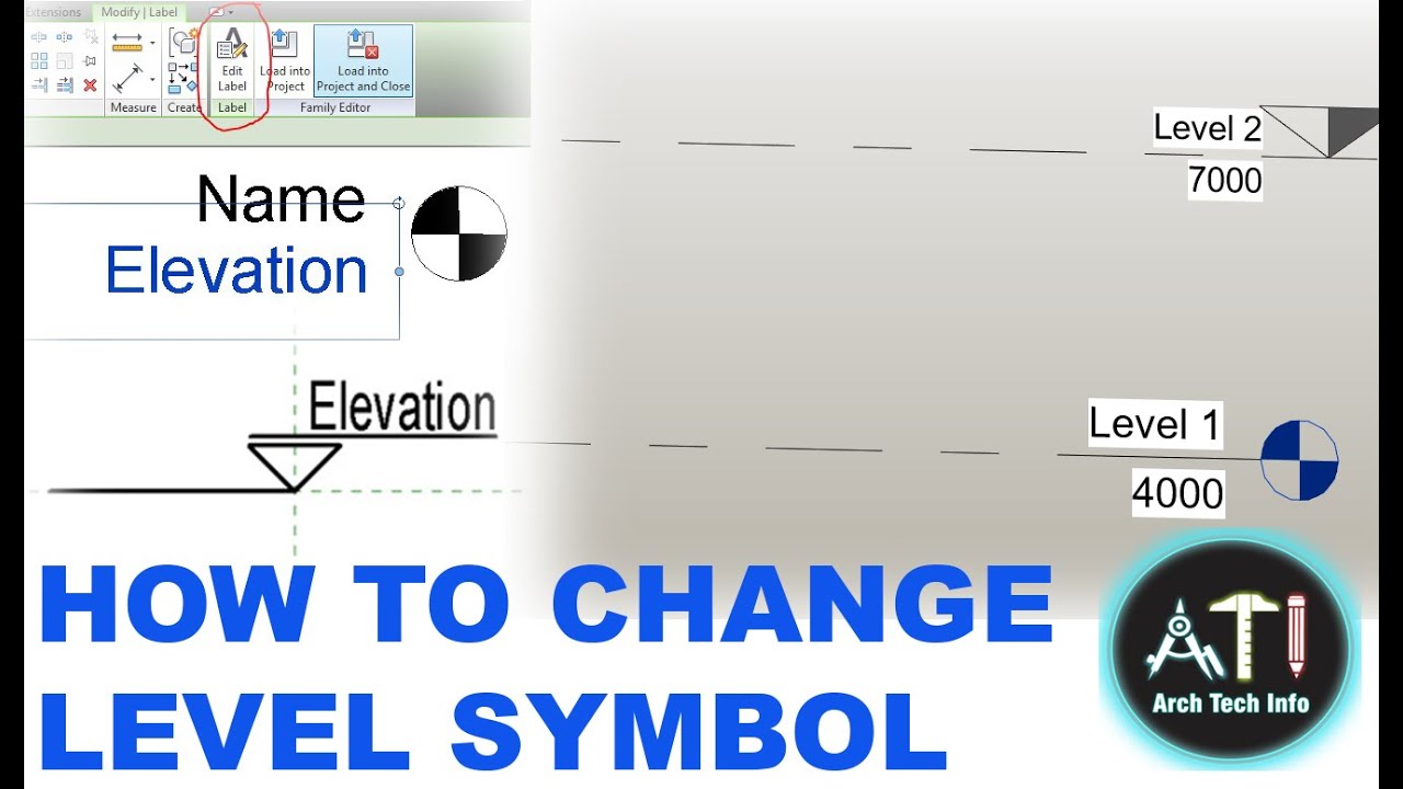 How to change Level symbol in revit #revit #level